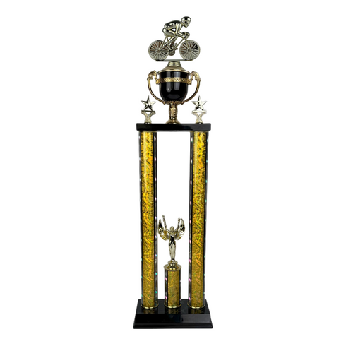 Trofeo de Tubo con Figura Serie 50 de Ciclismo